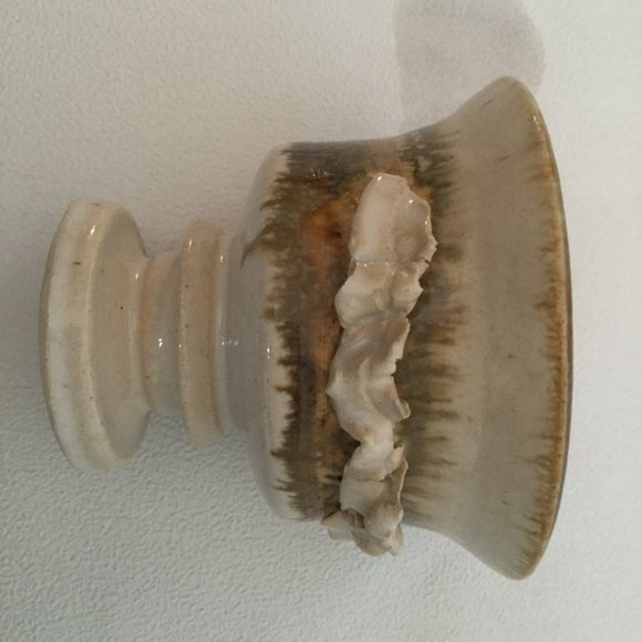 Handmade studio pottery glazed cup bowl footed small - Picture 3 of 7